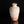 將圖片載入到圖庫檢視器中， Ceramic vase with orange and white glaze on a black background
