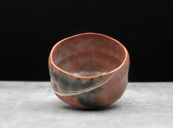 Sasaki Shoraku 松楽窯 Red Raku Matcha tea bowl (Chawan)