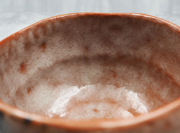 Sasaki Shoraku 松楽窯 Red Raku Matcha tea bowl (Chawan)