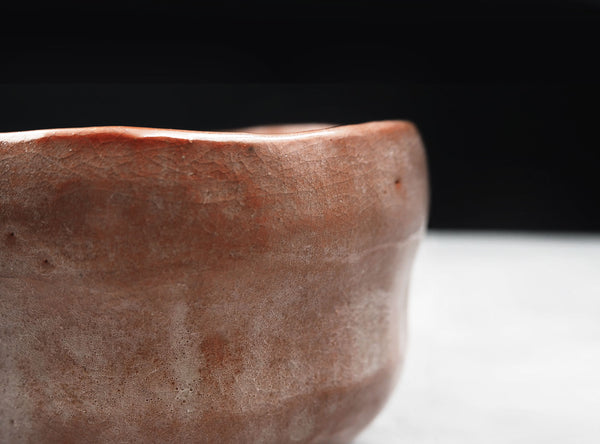 Sasaki Shoraku 松楽窯 Red Raku Matcha tea bowl (Chawan)