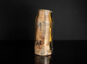 A Salt Glazed Flower Vase object on a black background