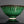 將圖片載入到圖庫檢視器中， A green glazed ceramic bowl with a dark brown dripping glaze pattern around the rim and a small white band near the base, shown against a dark gray background.
