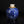 將圖片載入到圖庫檢視器中， Decorative vase with blue and white pattern on a black background
