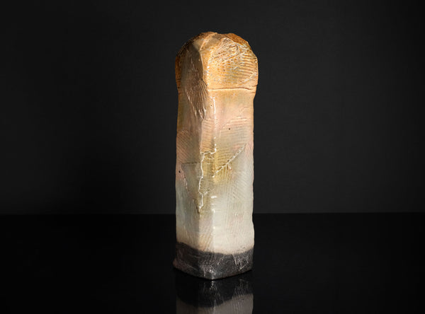 A Four-Sided Hagi Ware Flower Vase