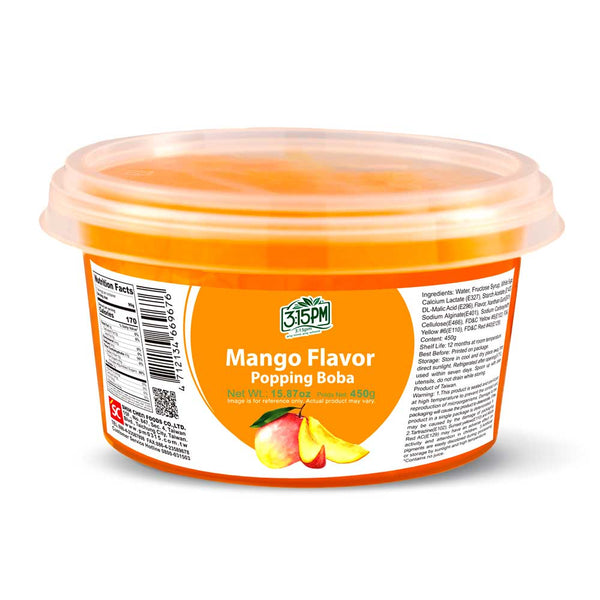 3:15PM (3點1刻) Mango Flavor Popping Boba(450g)