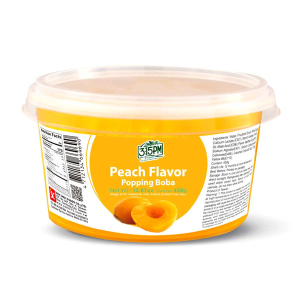 3:15PM (3點1刻) Yellow Peach Flavor Popping Boba(450g)
