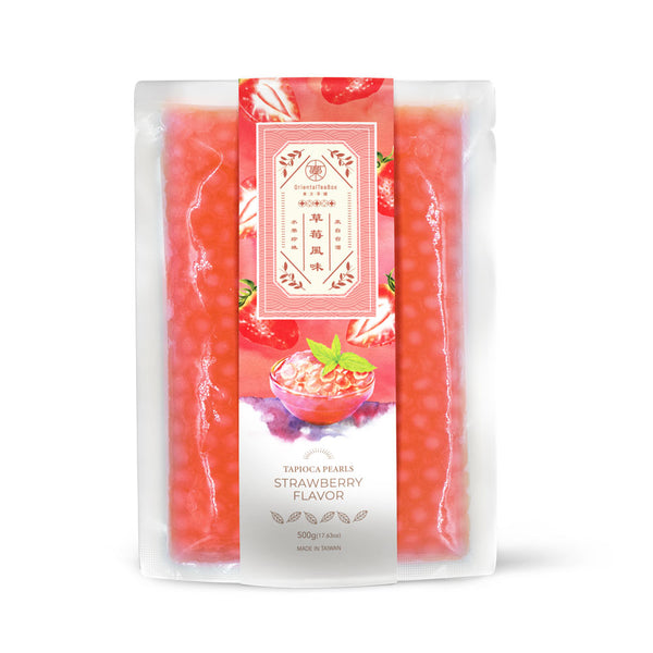 Tapioca Pearls boba Strawberry Flavour (500g)